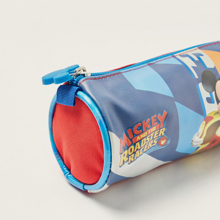 Simba Mickey Mouse Print Pencil Case with Zip Closure