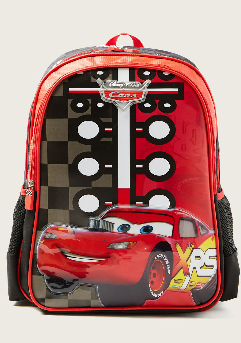 Simba Cars Print Backpack with Adjustable Shoulder Straps - 16 inches-Backpacks-image-0