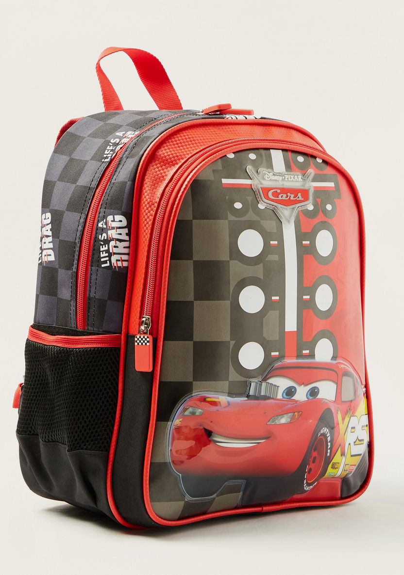 Simba Cars Print 14-inch Backpack with Zip Closure-Backpacks-image-1