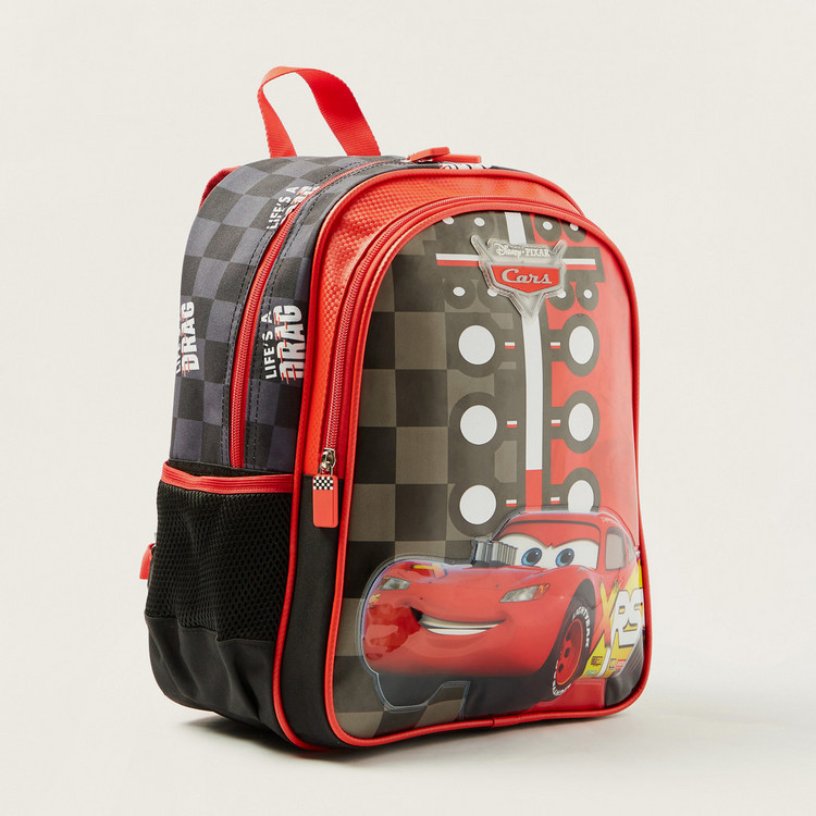 Simba Cars Print 14-inch Backpack with Zip Closure
