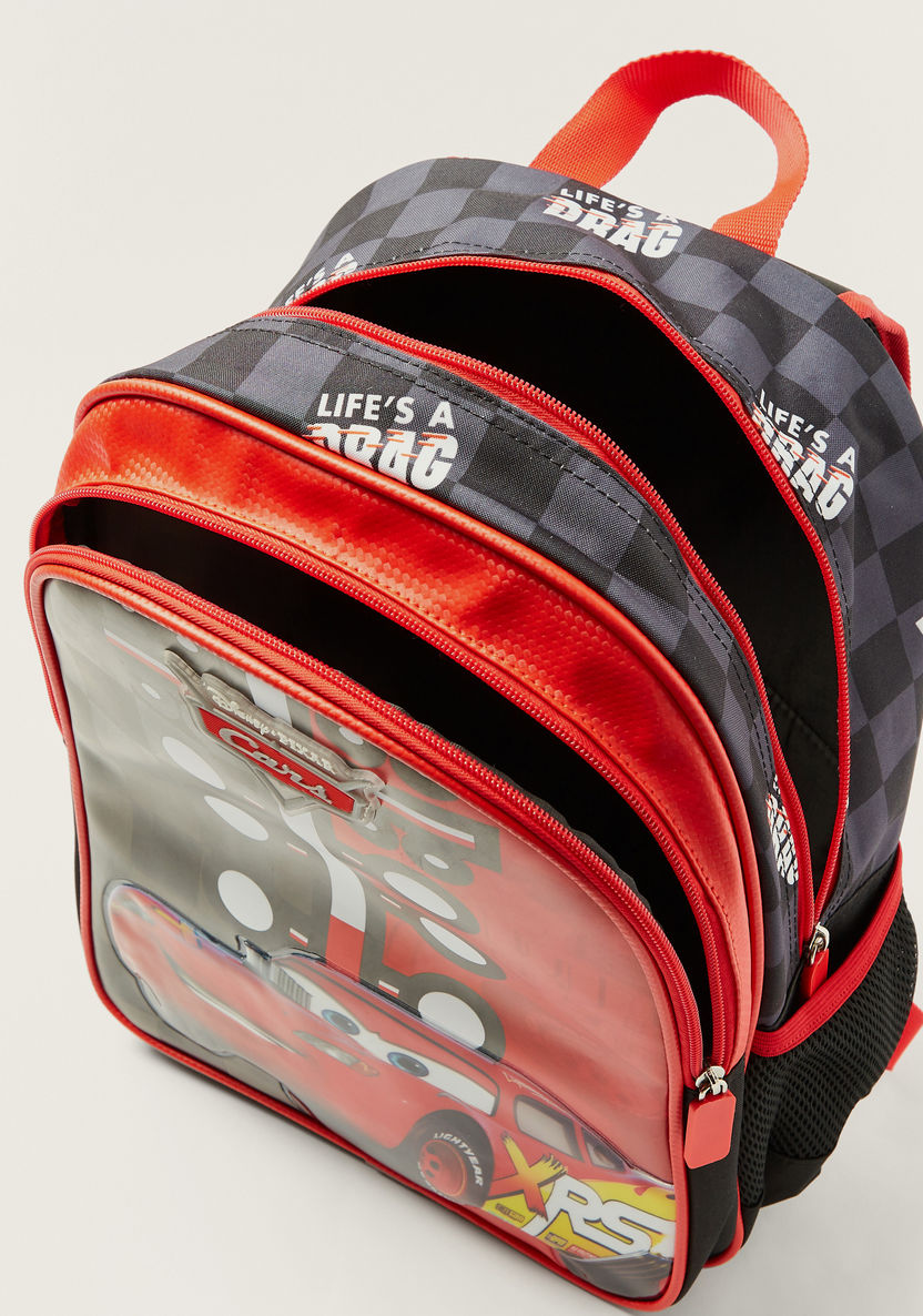 Simba Cars Print 14-inch Backpack with Zip Closure-Backpacks-image-4