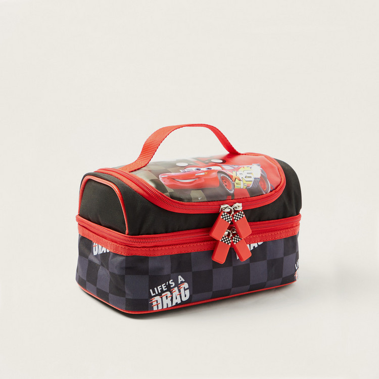 Simba Cars Print Lunch Bag with Zip Closure