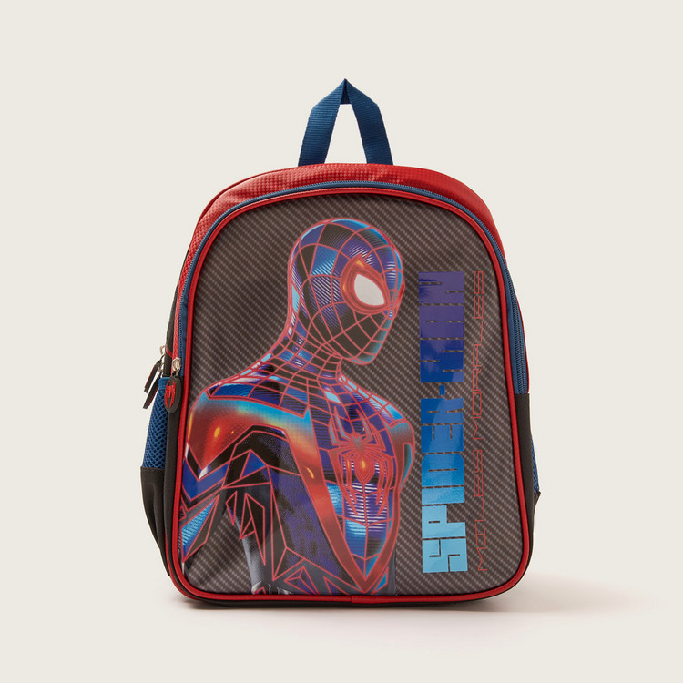 Simba Spider-Man Print Backpack with Adjustable Shoulder Straps - 14 inches