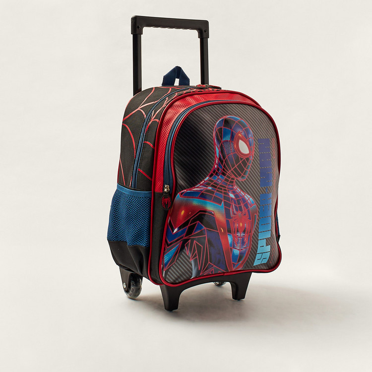 Simba Spider-Man Print 14-inch Trolley Backpack with Retractable Handle