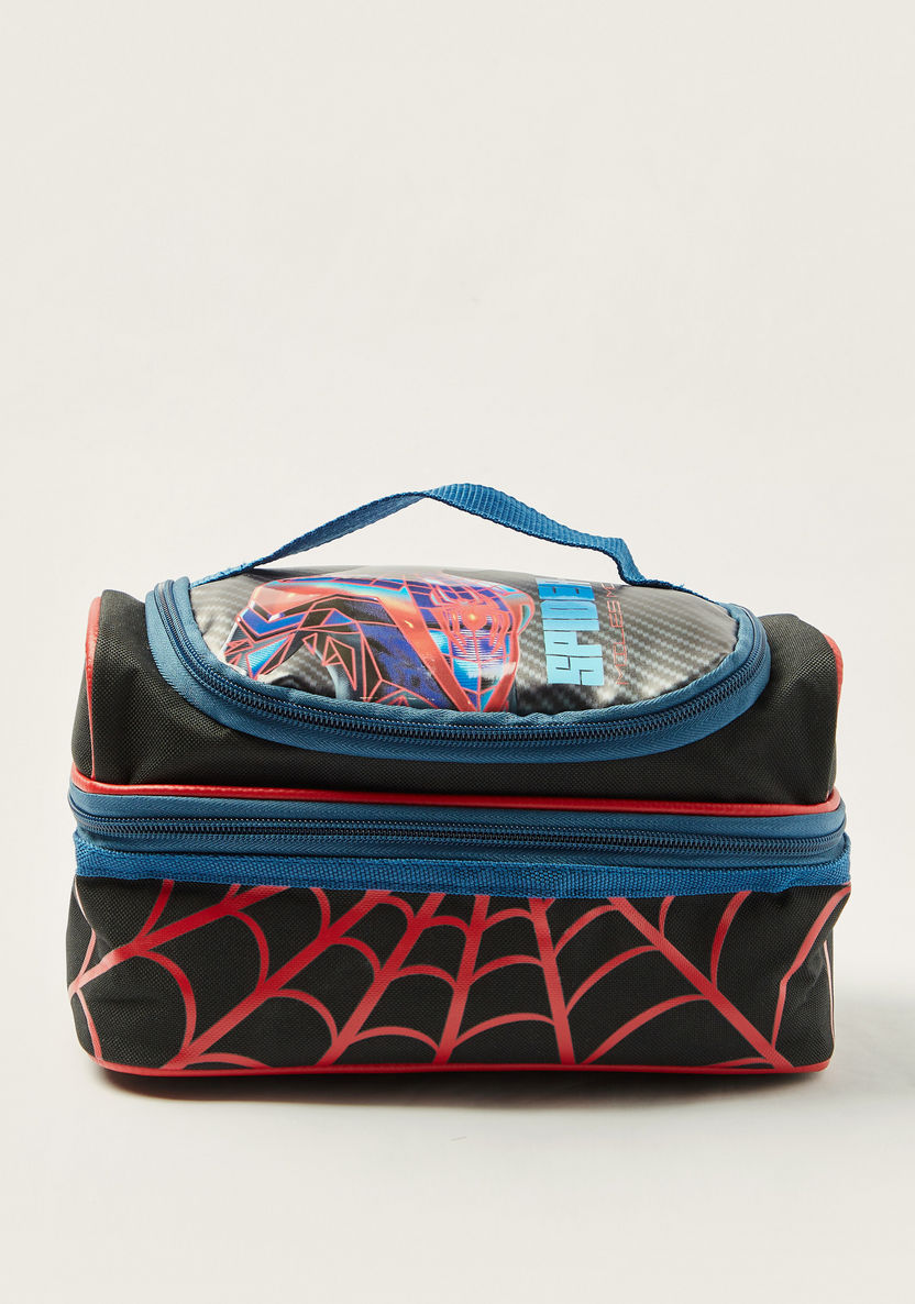 Simba Spider-Man Print Lunch Bag with Zip Closure-Lunch Bags-image-0