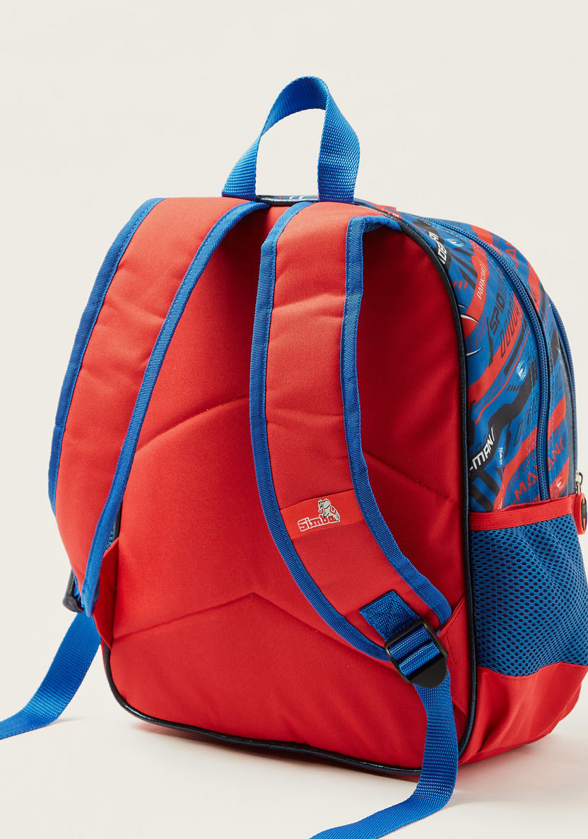 Simba Spider-Man Print 16-inch Backpack with Zip Closure-Backpacks-image-3
