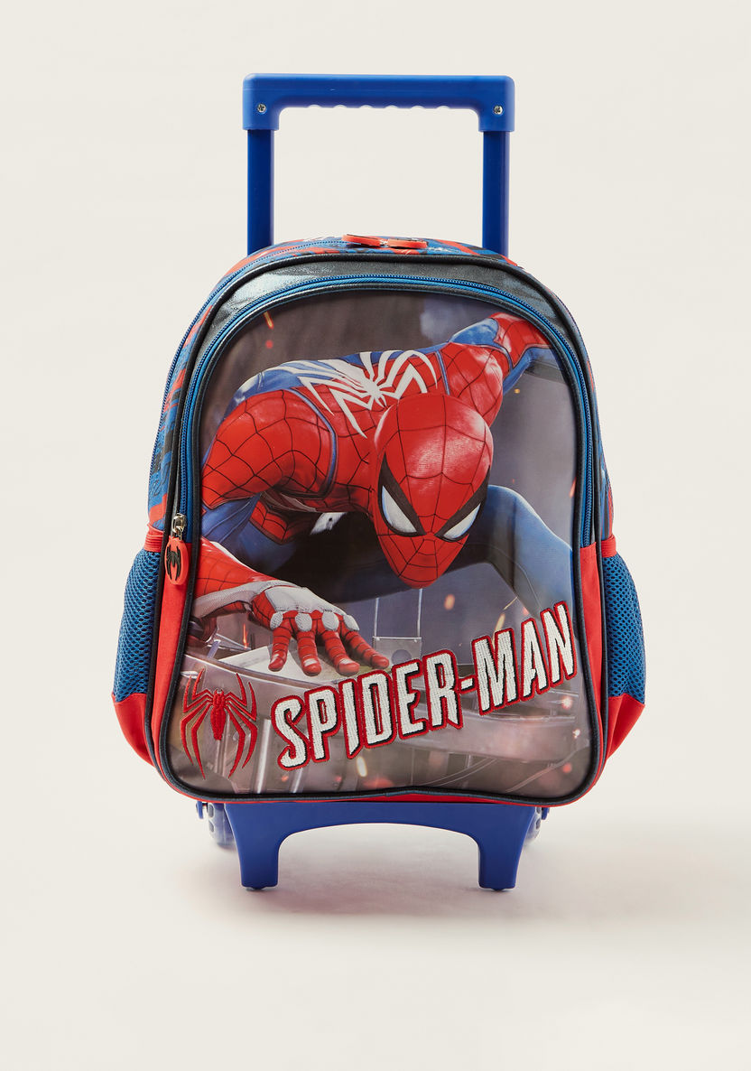 Simba Spider-Man Print 14-inch Backpack with Zip Closure-Trolleys-image-0