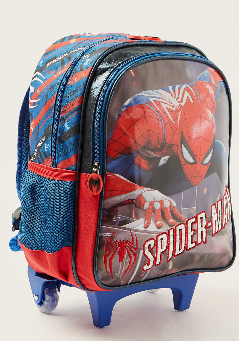 Simba Spider-Man Print 14-inch Backpack with Zip Closure-Trolleys-image-1