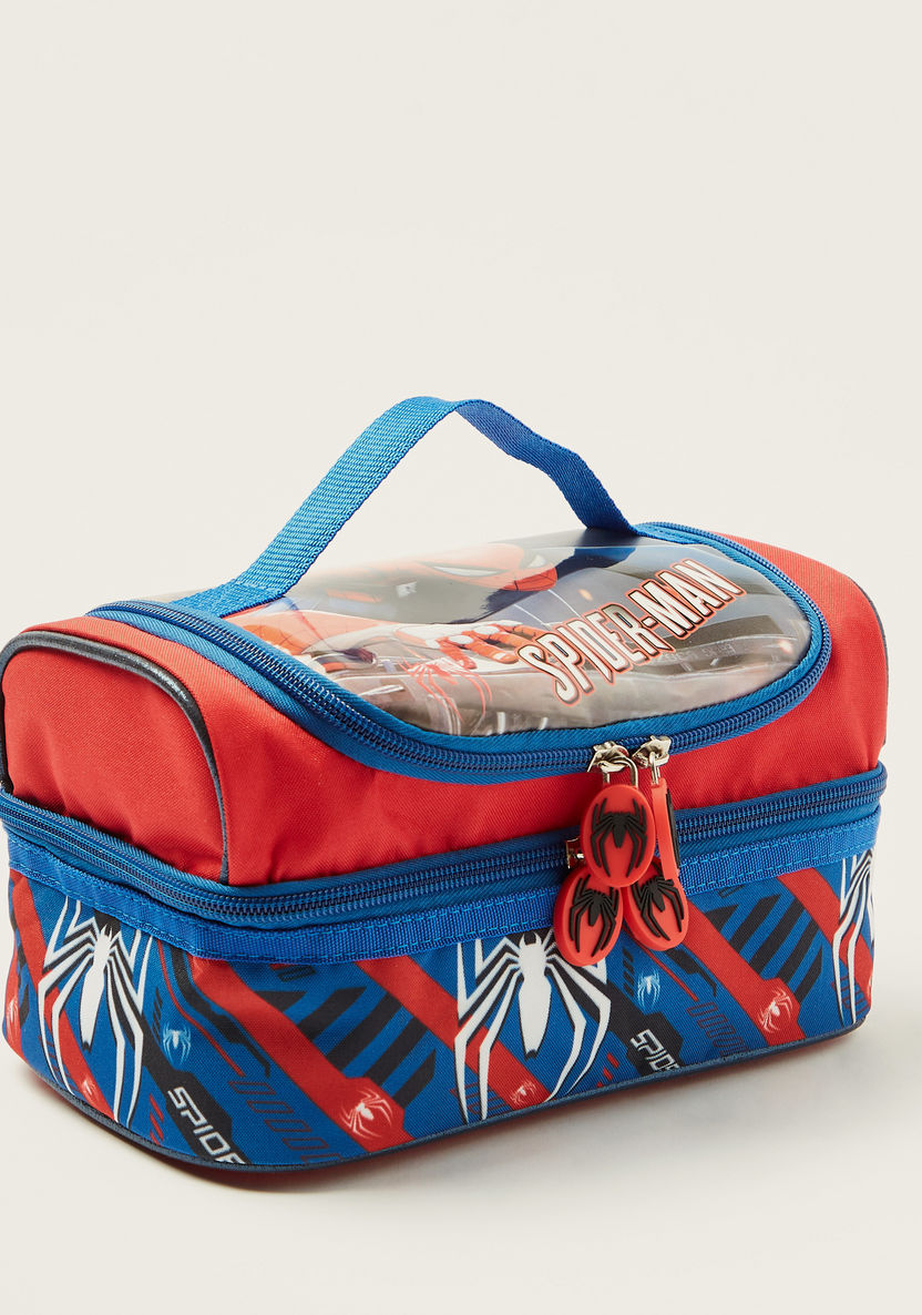 Simba Spider-Man Print Lunch Bag with Zip Closure-Lunch Bags-image-1