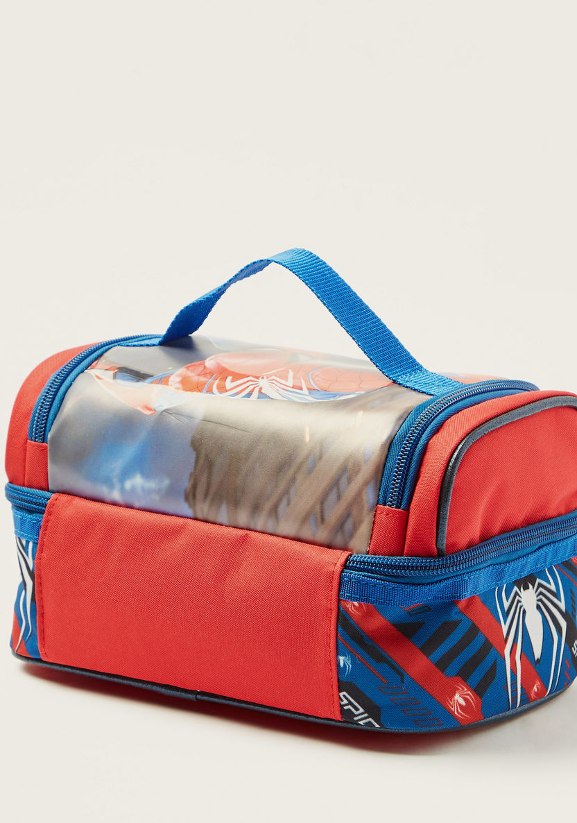 Simba Spider-Man Print Lunch Bag with Zip Closure-Lunch Bags-image-3