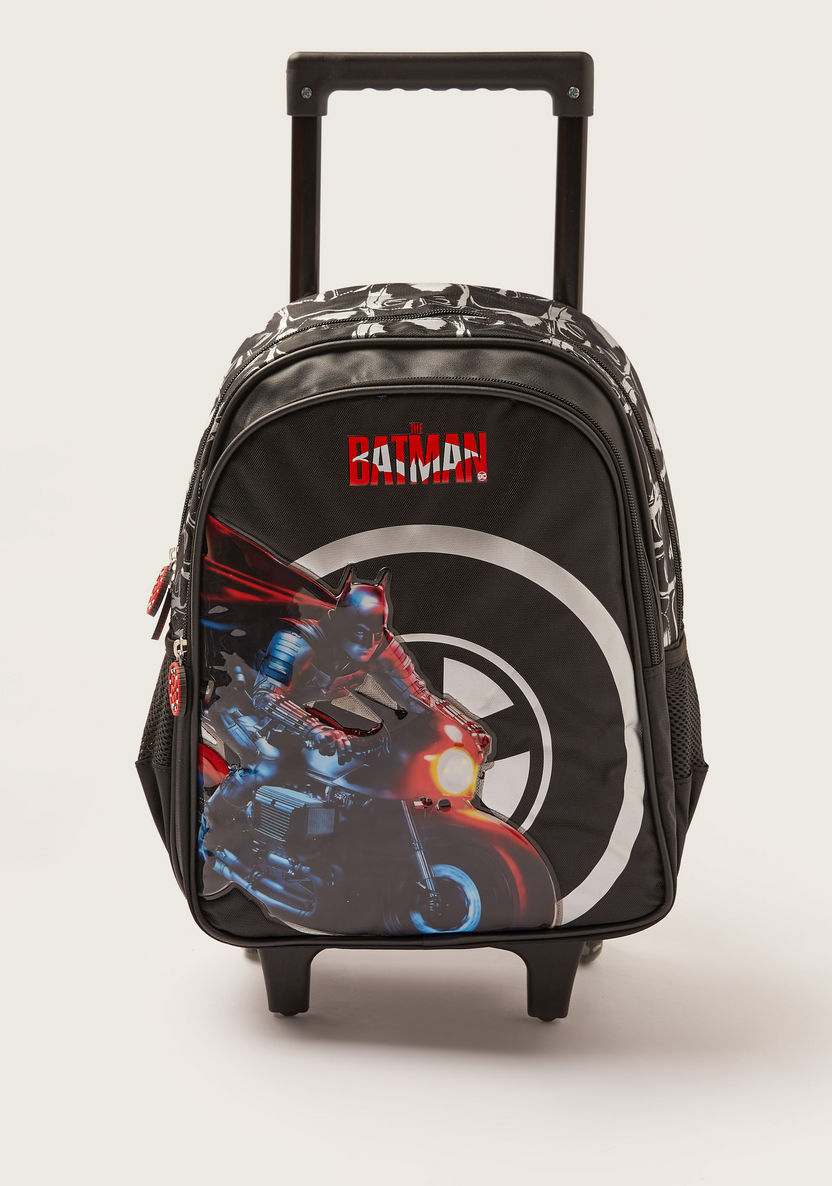Simba Batman Print Trolley Backpack - 14 inches-Trolleys-image-0