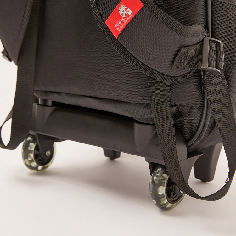 Simba Batman Print Trolley Backpack - 14 inches