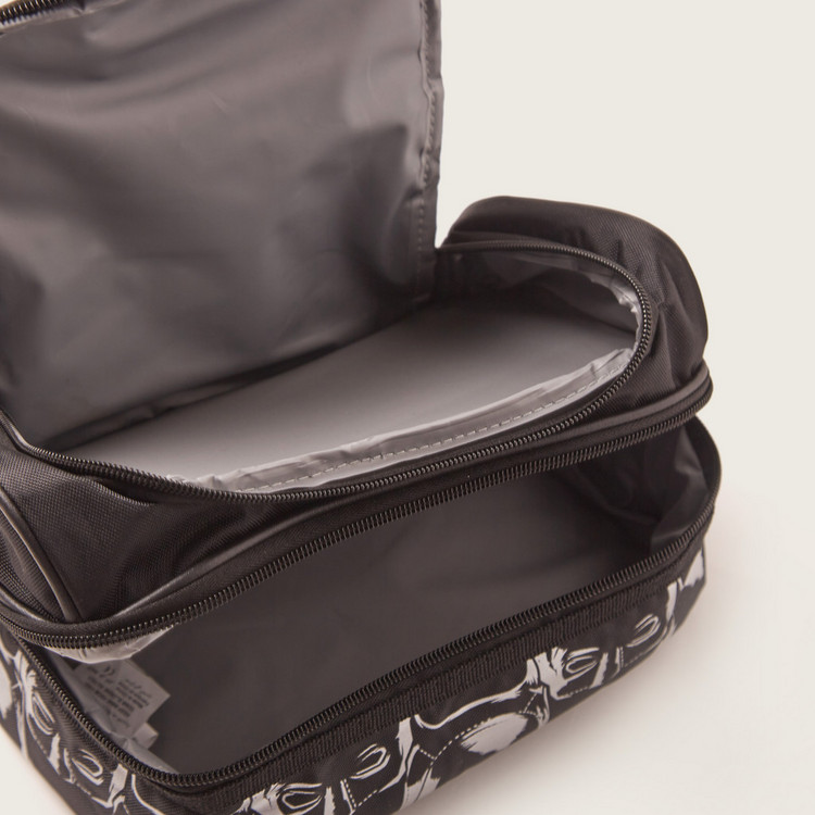 Simba Batman Print Dual Compartment Lunch Bag with Zip Closure