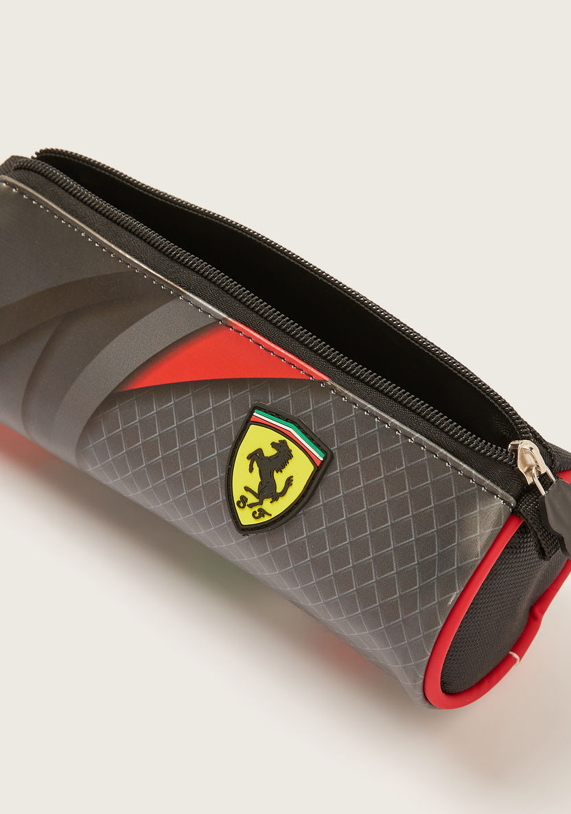 Simba Ferrari Print Pencil Case with Zip Closure-Pencil Cases-image-3
