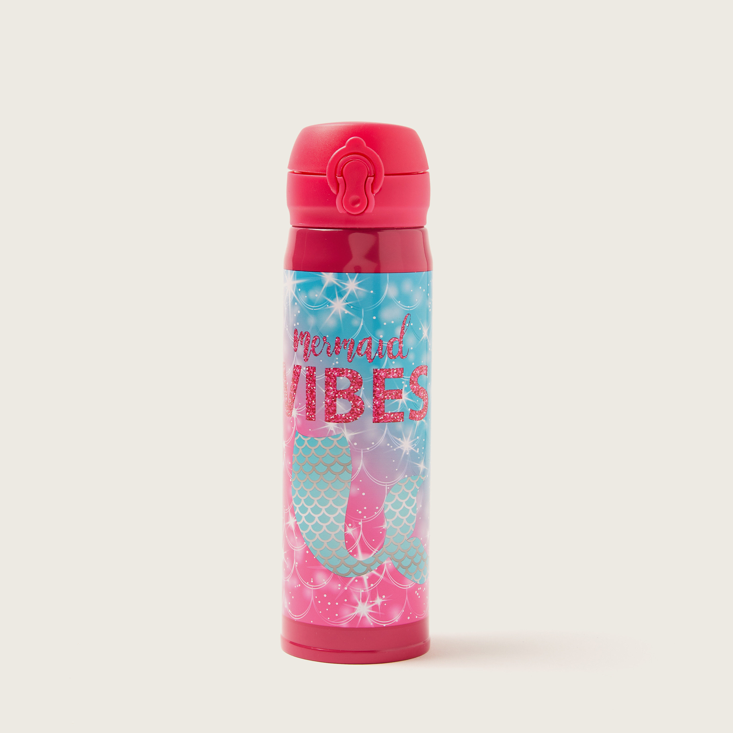 Juniors Mermaid Print Water Bottle - 500 ml-school-waterbottles-image-1