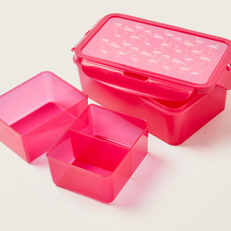 Juniors Flamingo Print Lunch Box
