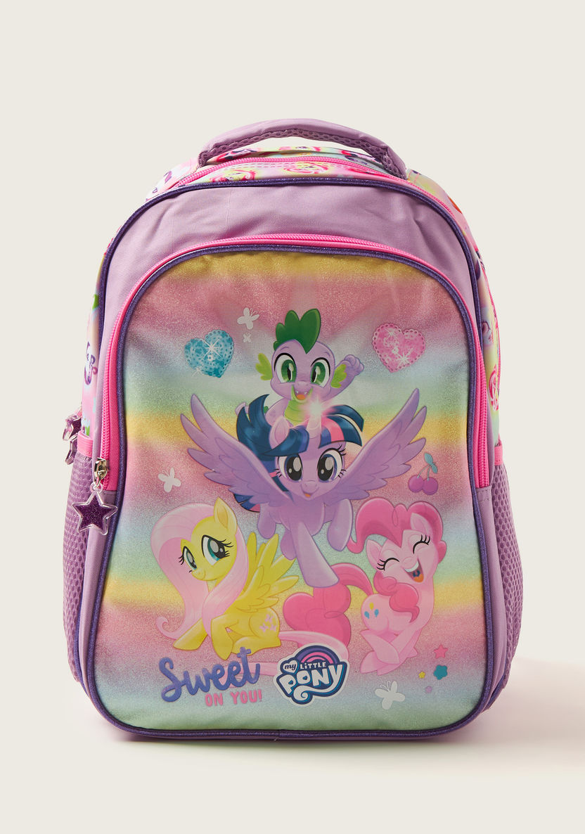 My Little Pony 2-Compartment Backpack with 2 Side Pockets - 14 inches-Backpacks-image-0