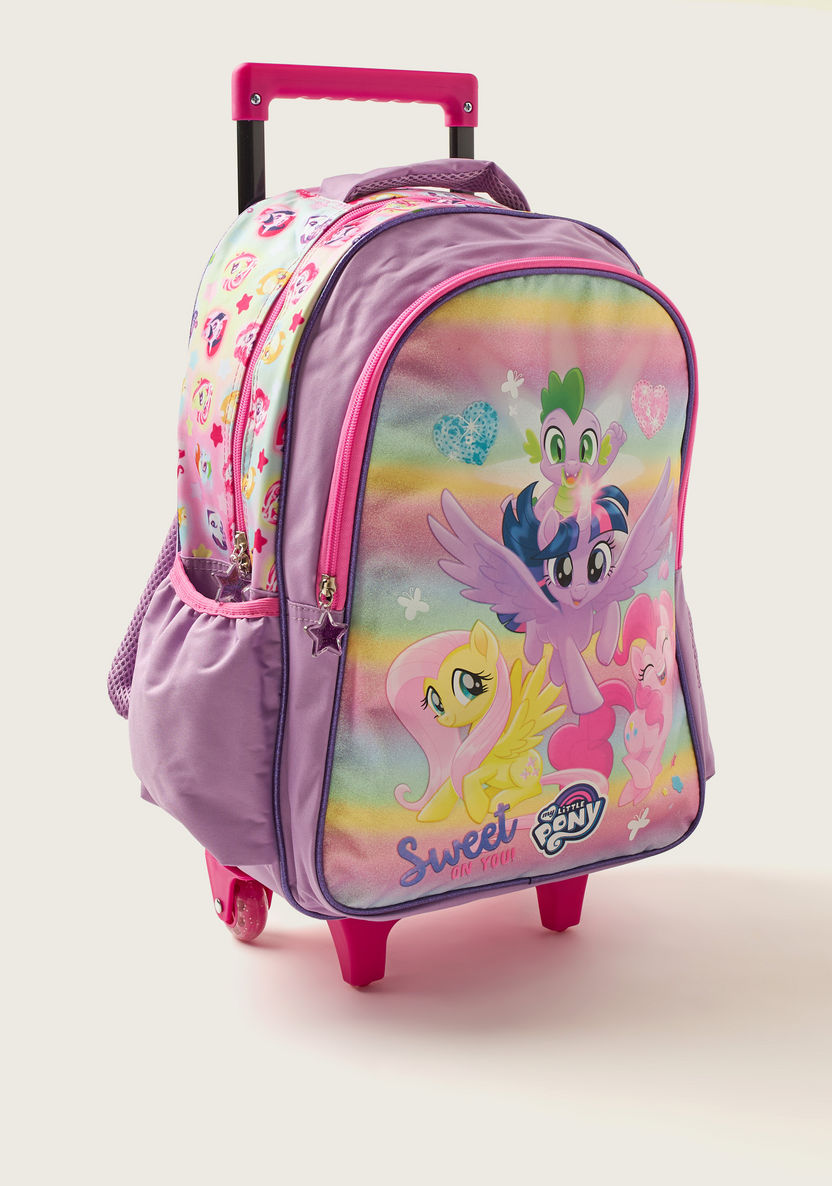 My Little Pony 2-Compartment Trolley Backpack with 2 Side Pockets - 16 inches-Trolleys-image-1