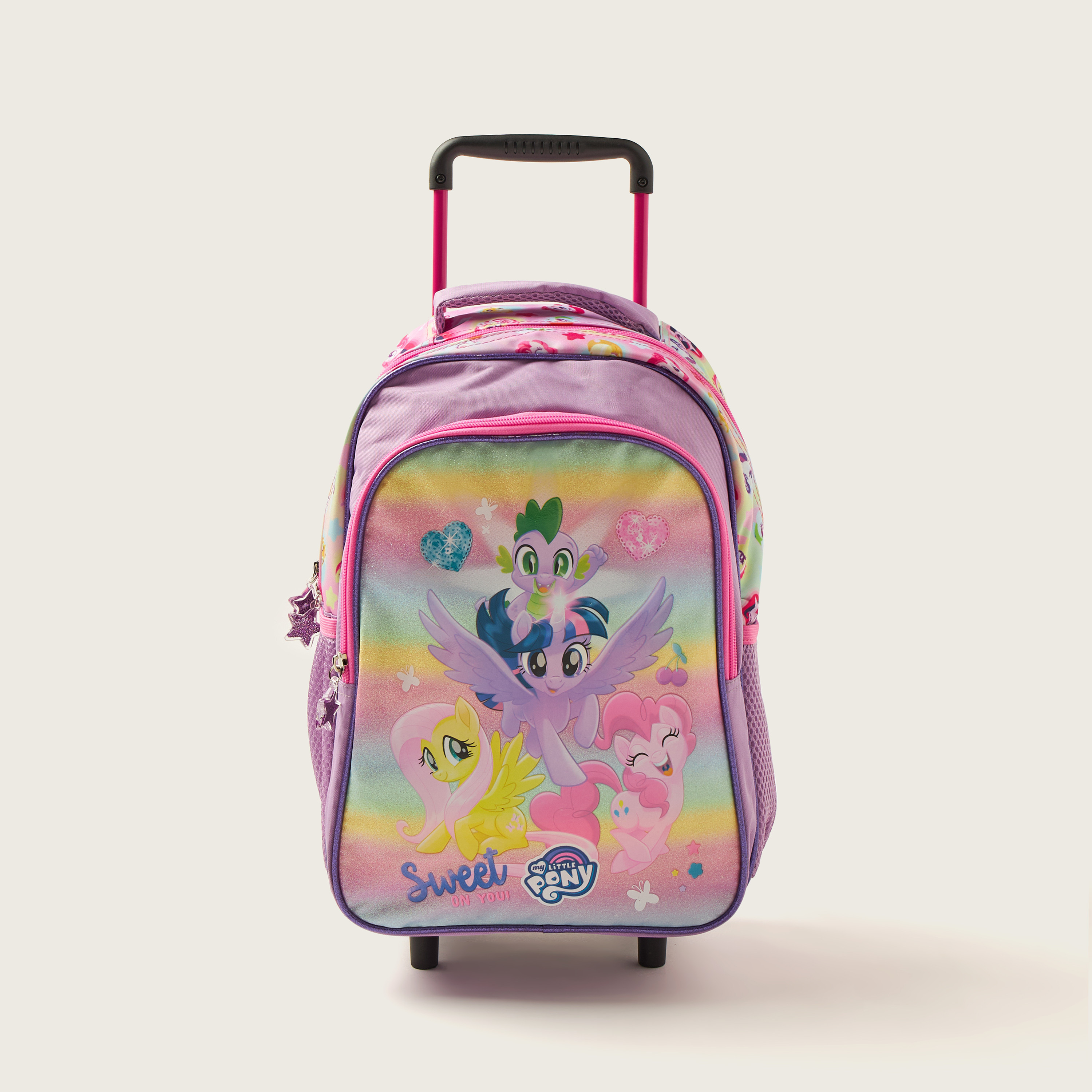 My Little Pony 2-Compartment Trolley Backpack with 2 Side Pockets - 14 inches-school-bagsandbackpacks-trolleybags-image-1