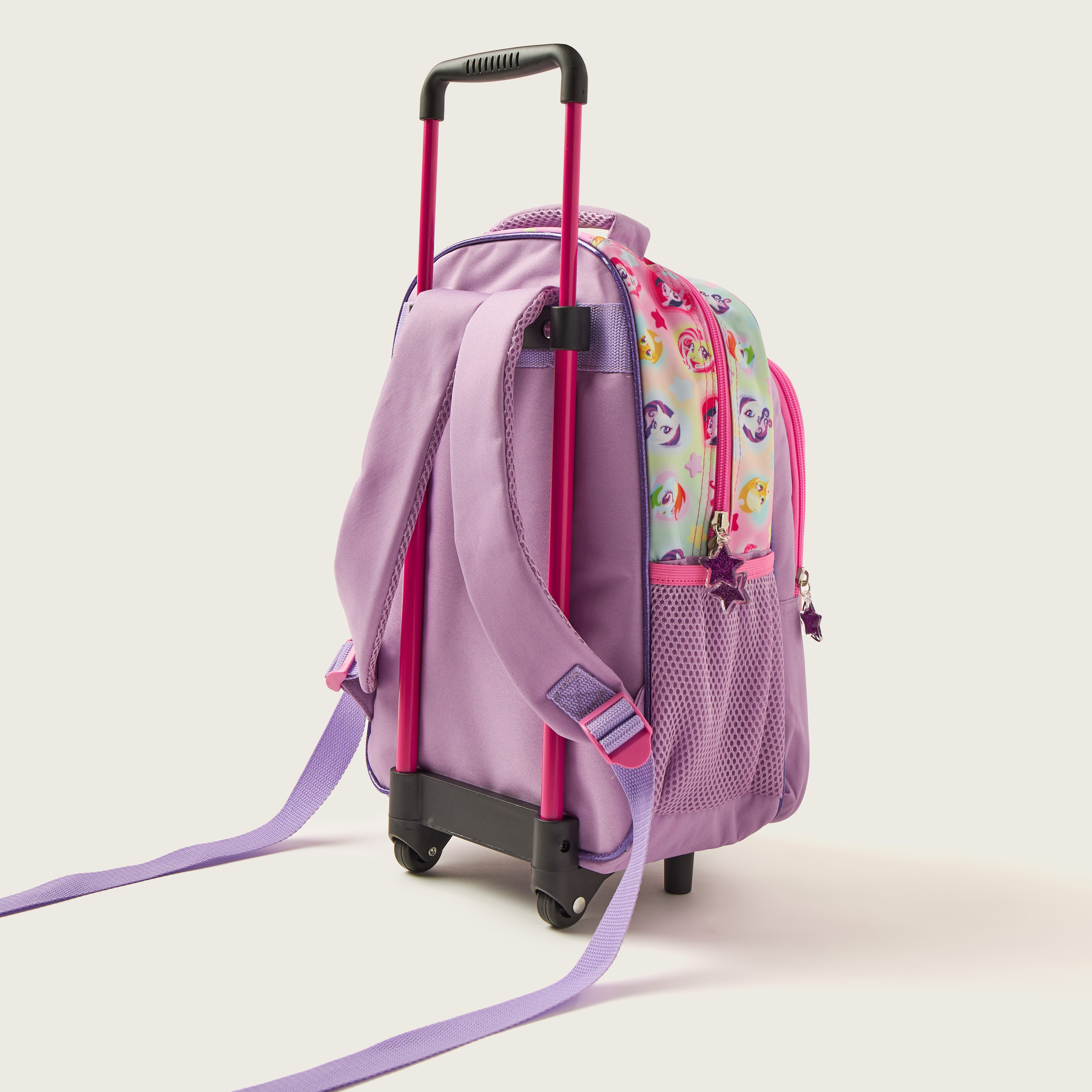 My Little Pony 2-Compartment Trolley Backpack with 2 Side Pockets - 14 inches-school-bagsandbackpacks-trolleybags-image-4