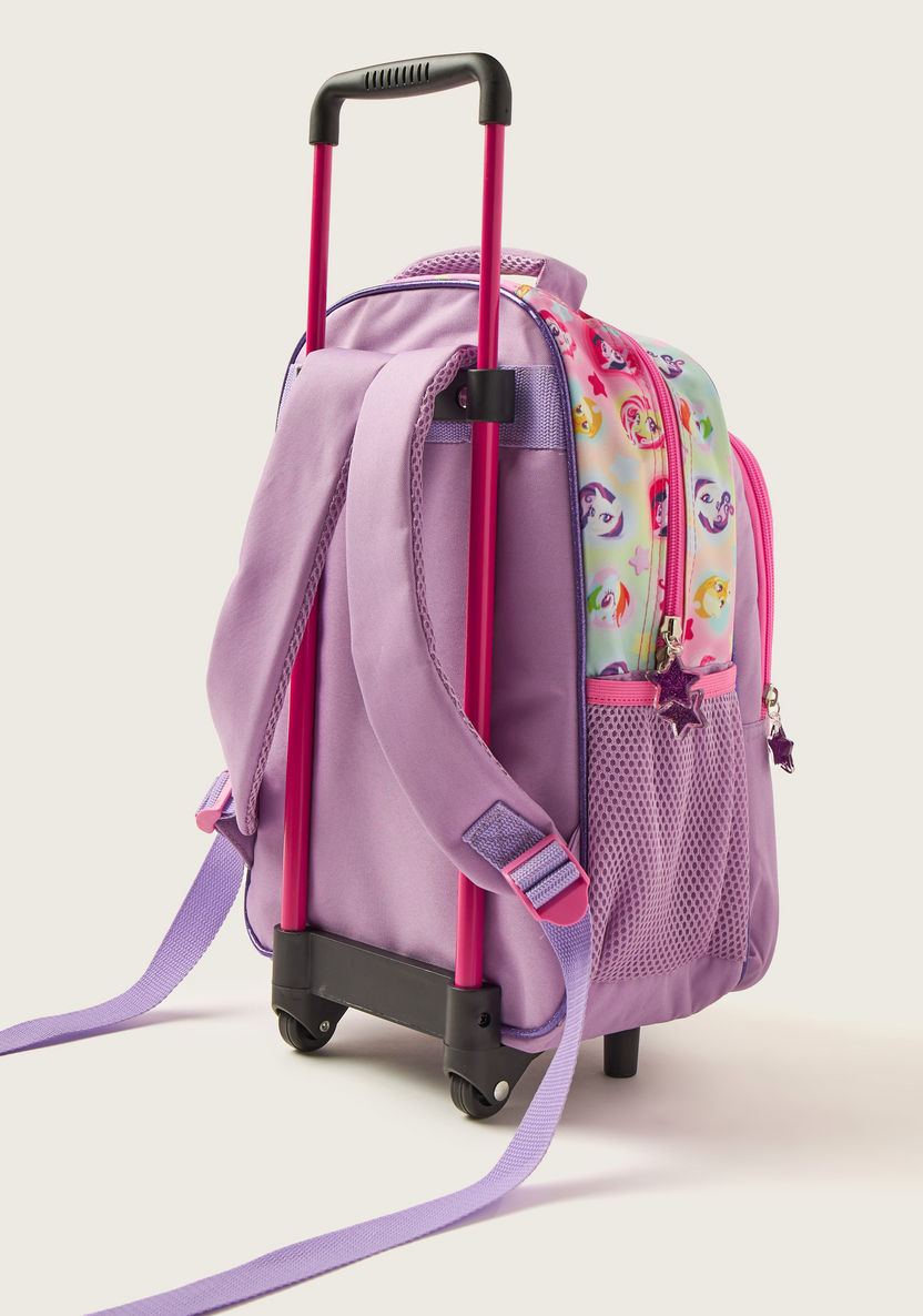 My Little Pony 2-Compartment Trolley Backpack with 2 Side Pockets - 14 inches-Trolleys-image-3