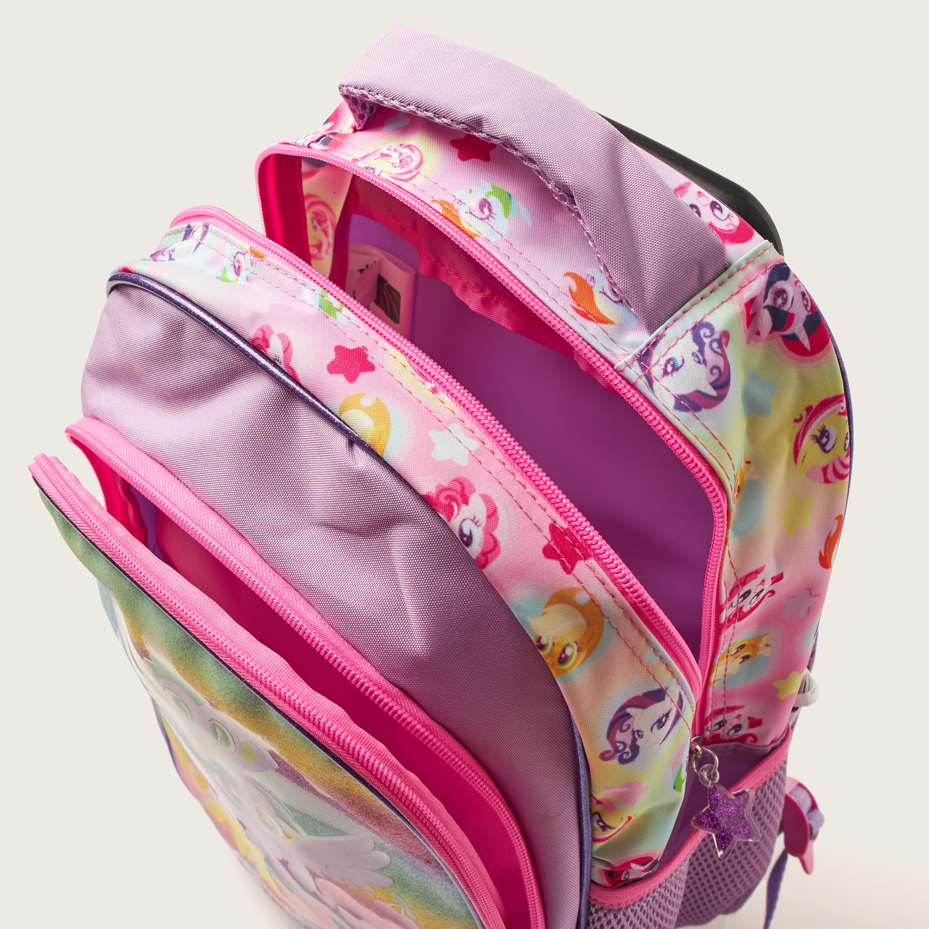 My Little Pony 2-Compartment Trolley Backpack with 2 Side Pockets - 14 inches-school-bagsandbackpacks-trolleybags-image-6