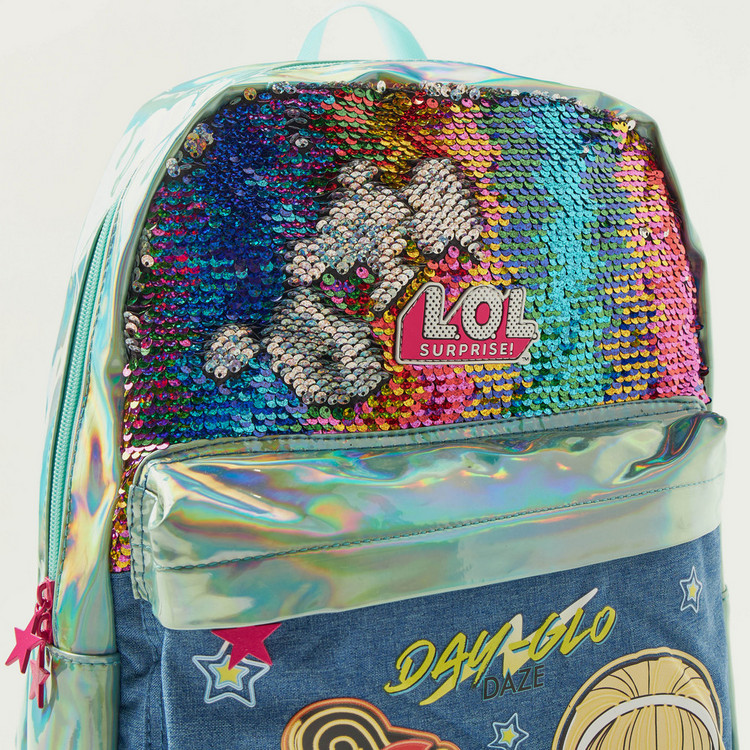 L.O.L. Surprise! 1-Compartment Backpack with Front Pocket and 2 Side Pockets - 16 inches