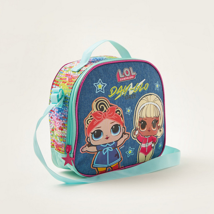 L.O.L. Surprise! Insulated Lunch Bag with Zipper Closure and Adjustable Strap