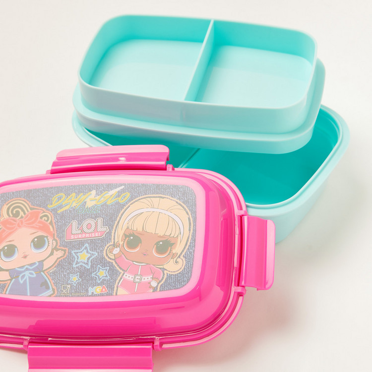 L.O.L. Surprise! Printed Lunch Box with 4 Trays and Clip Closure