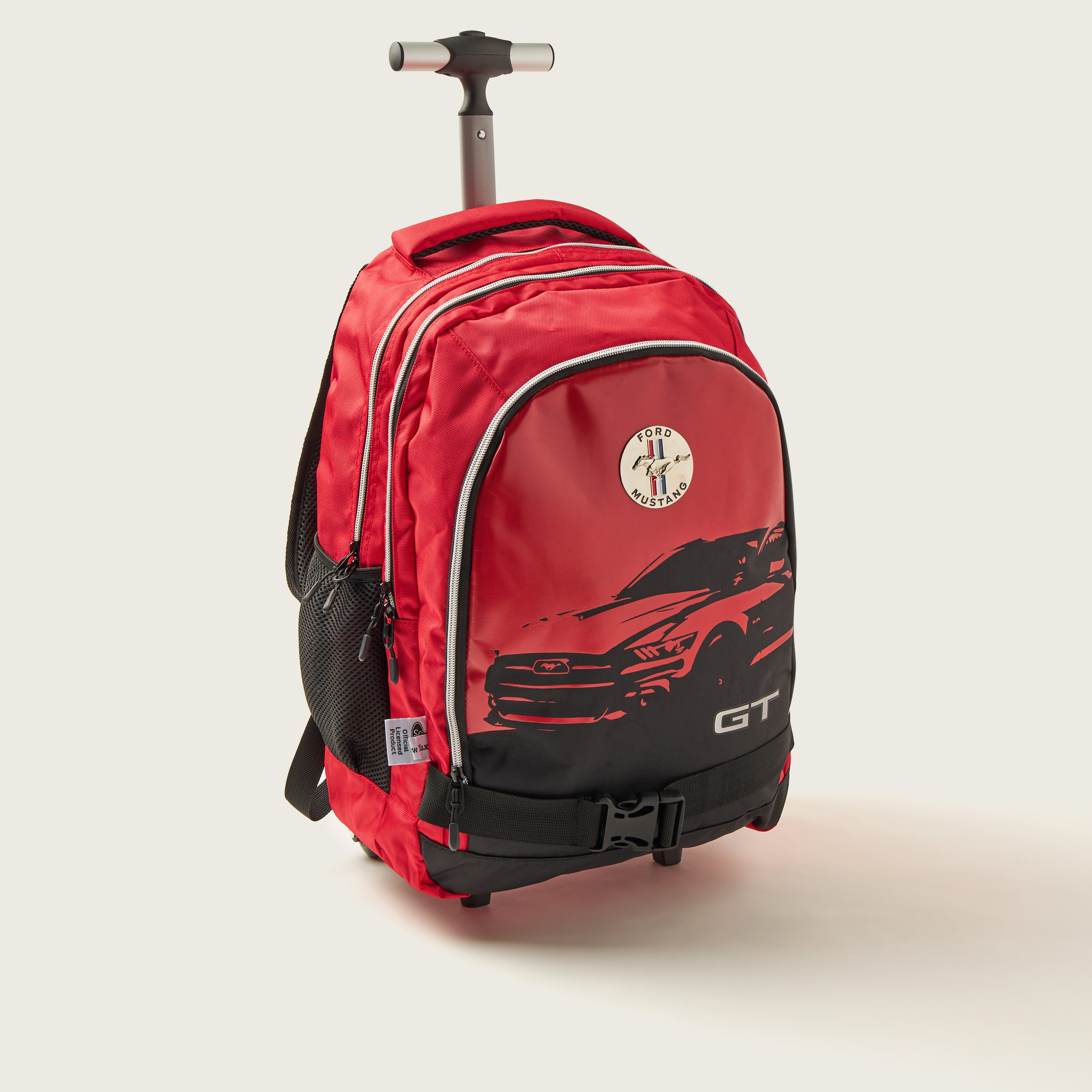 Mustang Printed Trolley Backpack - 18 inches-school-bagsandbackpacks-trolleybags-image-2