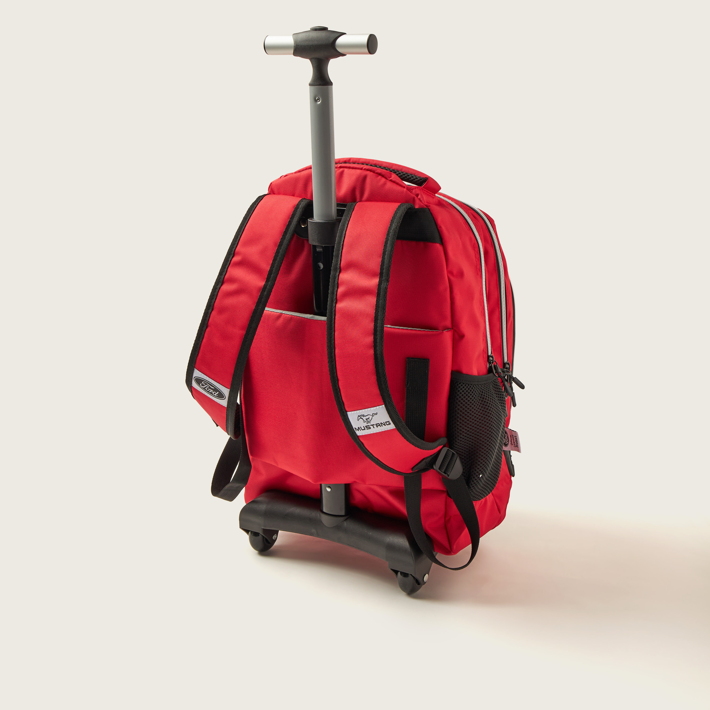 Mustang Printed Trolley Backpack - 18 inches-school-bagsandbackpacks-trolleybags-image-4