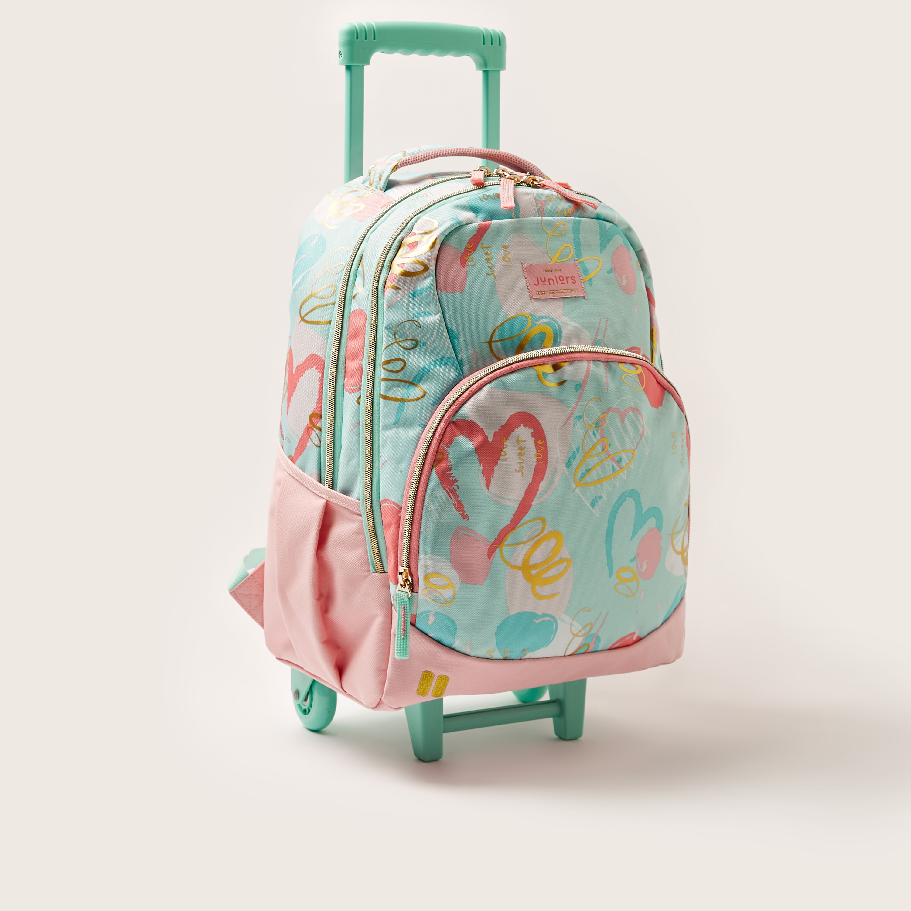 Juniors Printed Trolley Backpack with Retractable Handle - 18 inches-school-bagsandbackpacks-trolleybags-image-2