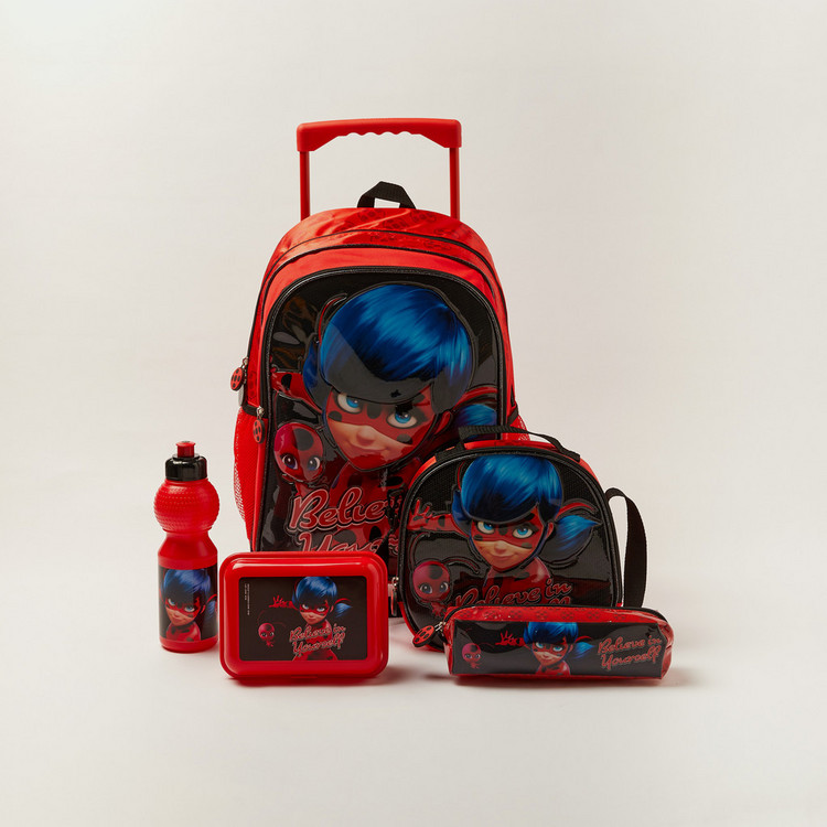Simba 5-Piece Lady Bug Explorer Trolley Backpack Set - 16 inches