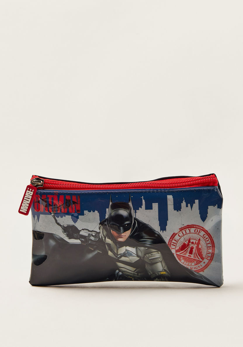 Batman Print 5-Piece Trolley Backpack Set-School Sets-image-2