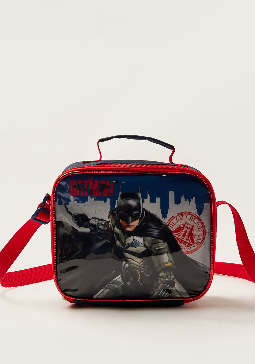 Batman Print 5-Piece Trolley Backpack Set-School Sets-image-3