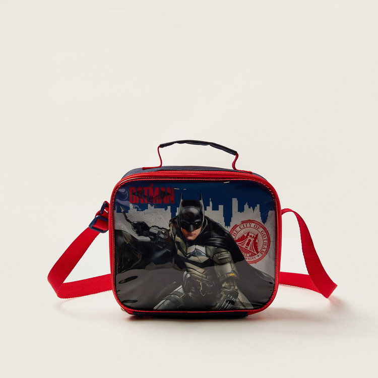 Batman Print 5-Piece Trolley Backpack Set