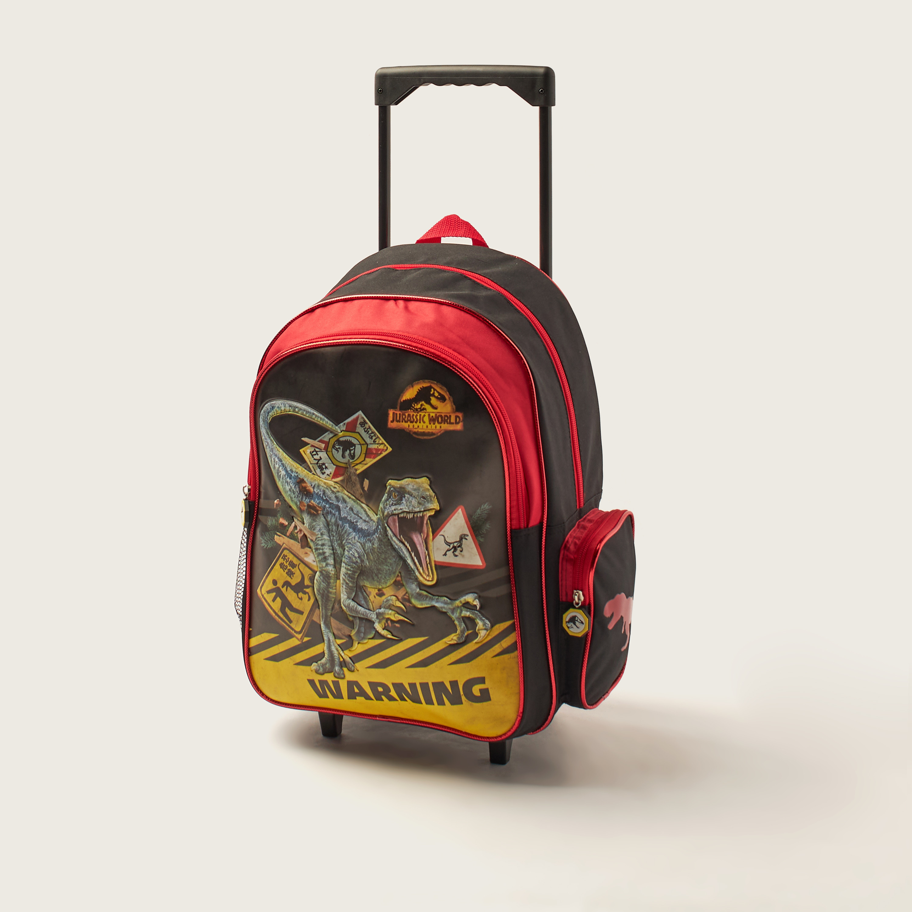 First Kid Jurassic World Print 5-Piece Trolley Backpack Set - 16 inches-school-bagsandbackpacks-trolleybags-image-2