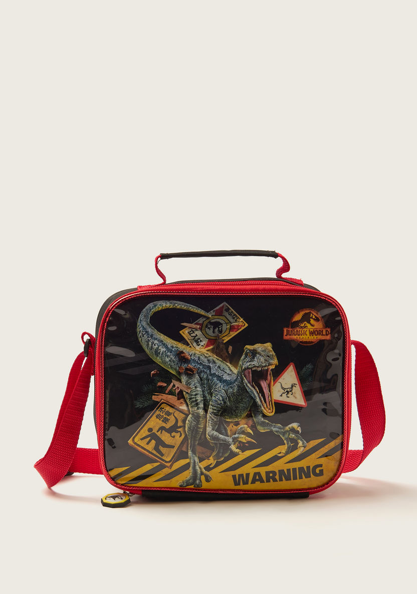 First Kid Jurassic World Print 5-Piece Trolley Backpack Set - 16 inches-School Sets-image-2