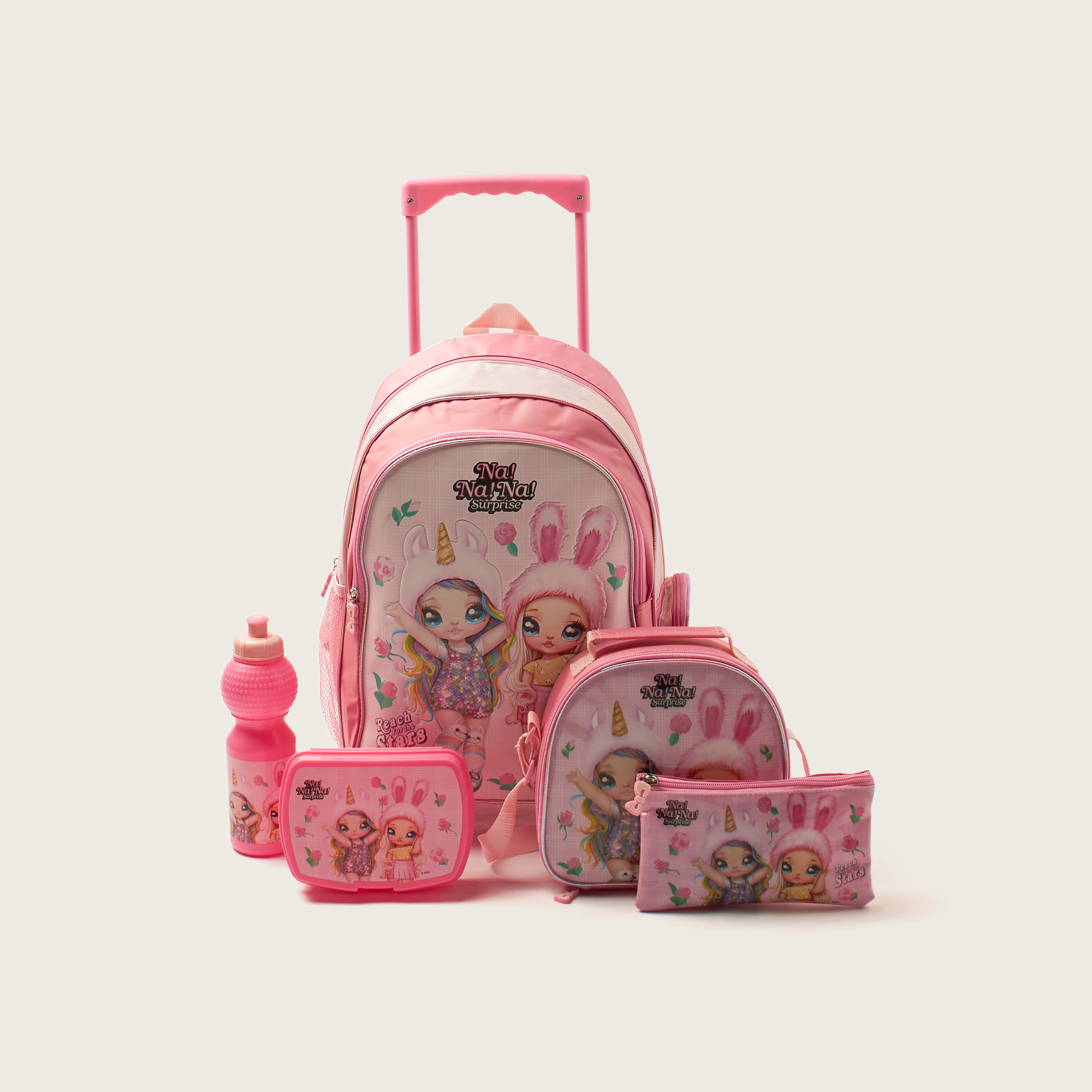 Na! Na! Na! Surprise Printed 5-Piece Backpack Set - 16 inches-school-bagsandbackpacks-trolleybags-image-1