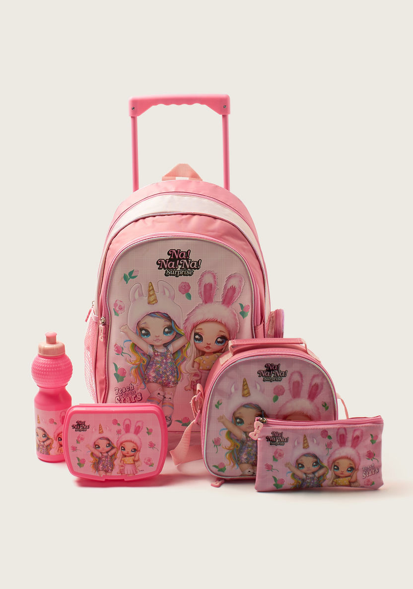 Na! Na! Na! Surprise Printed 5-Piece Backpack Set - 16 inches-Trolleys-image-0