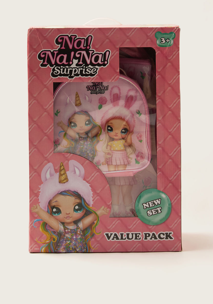 Na! Na! Na! Surprise Printed 5-Piece Backpack Set - 16 inches-Trolleys-image-6