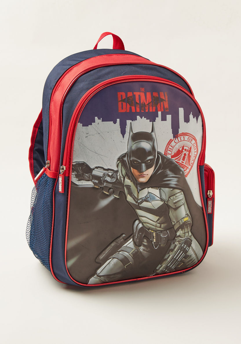 Batman Print 5-Piece Backpack Set-School Sets-image-1
