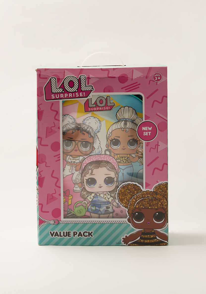 First Kid L.O.L. Surprise! Print 5-Piece Backpack Set - 16 inches-School Sets-image-6