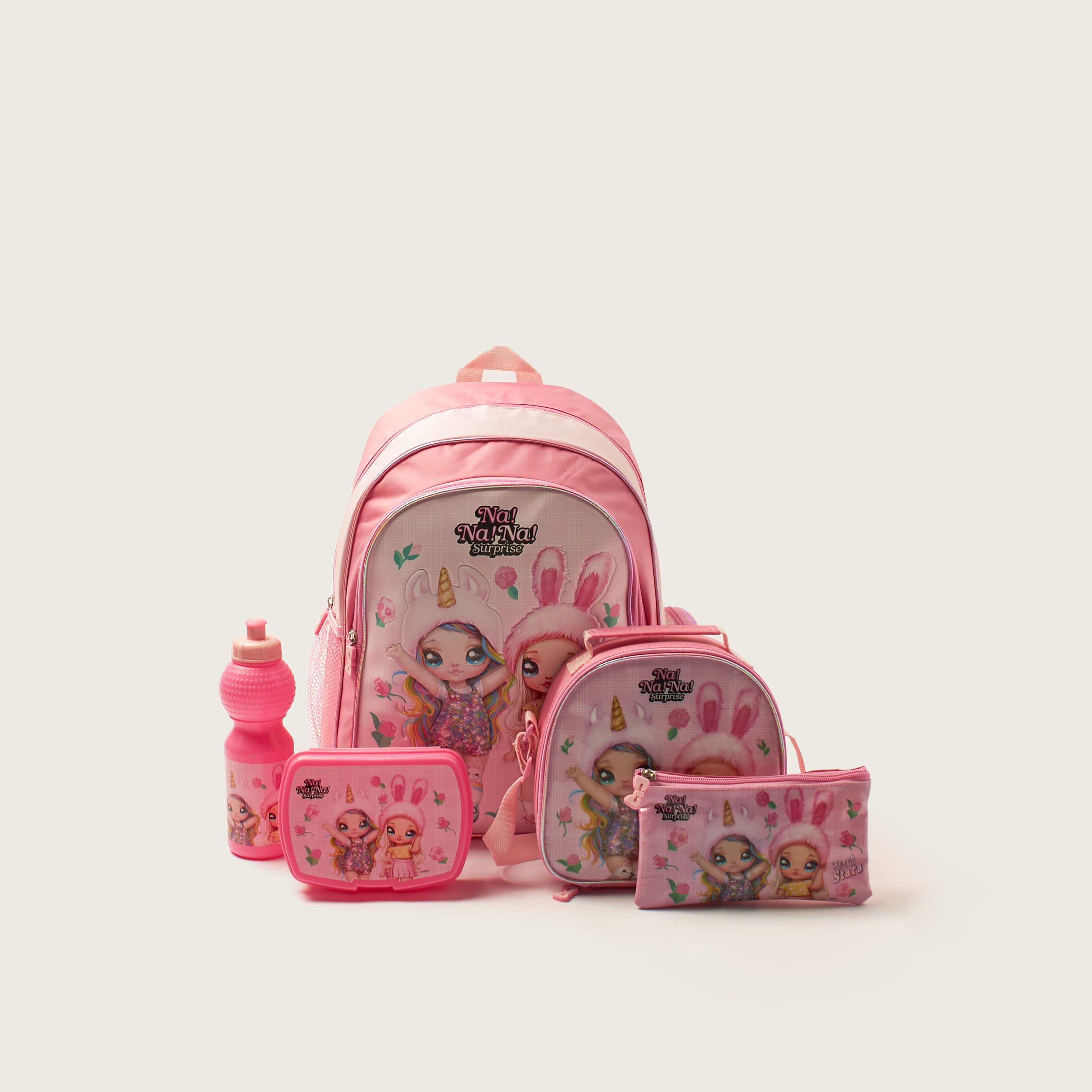 طقم شنطة ظهر 5 قطع بطبعات - 16 بوصة-school-bagsandbackpacks-backpacks-image-1