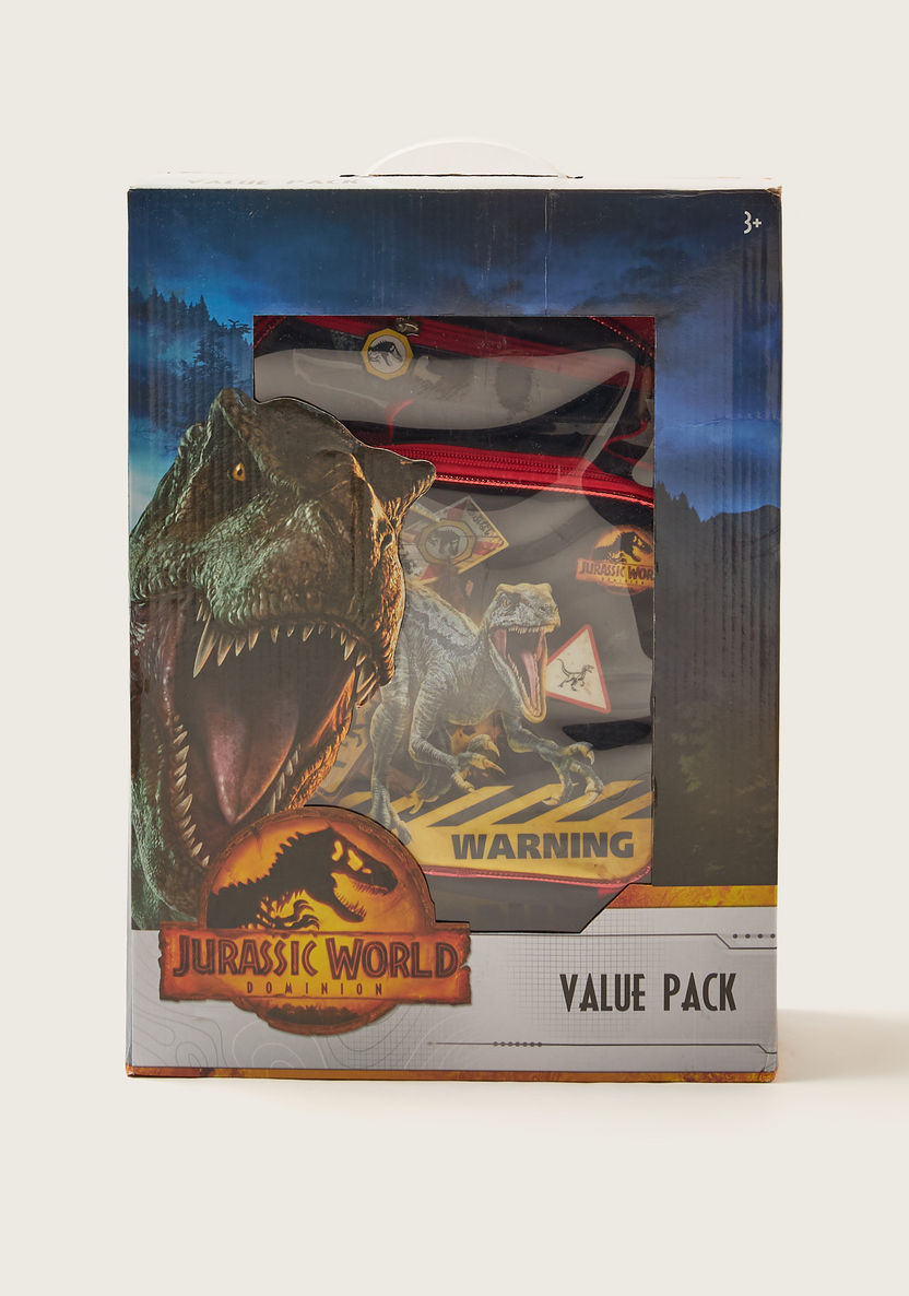 Jurassic World Print 5-Piece Backpack Set - 16 inches-School Sets-image-6