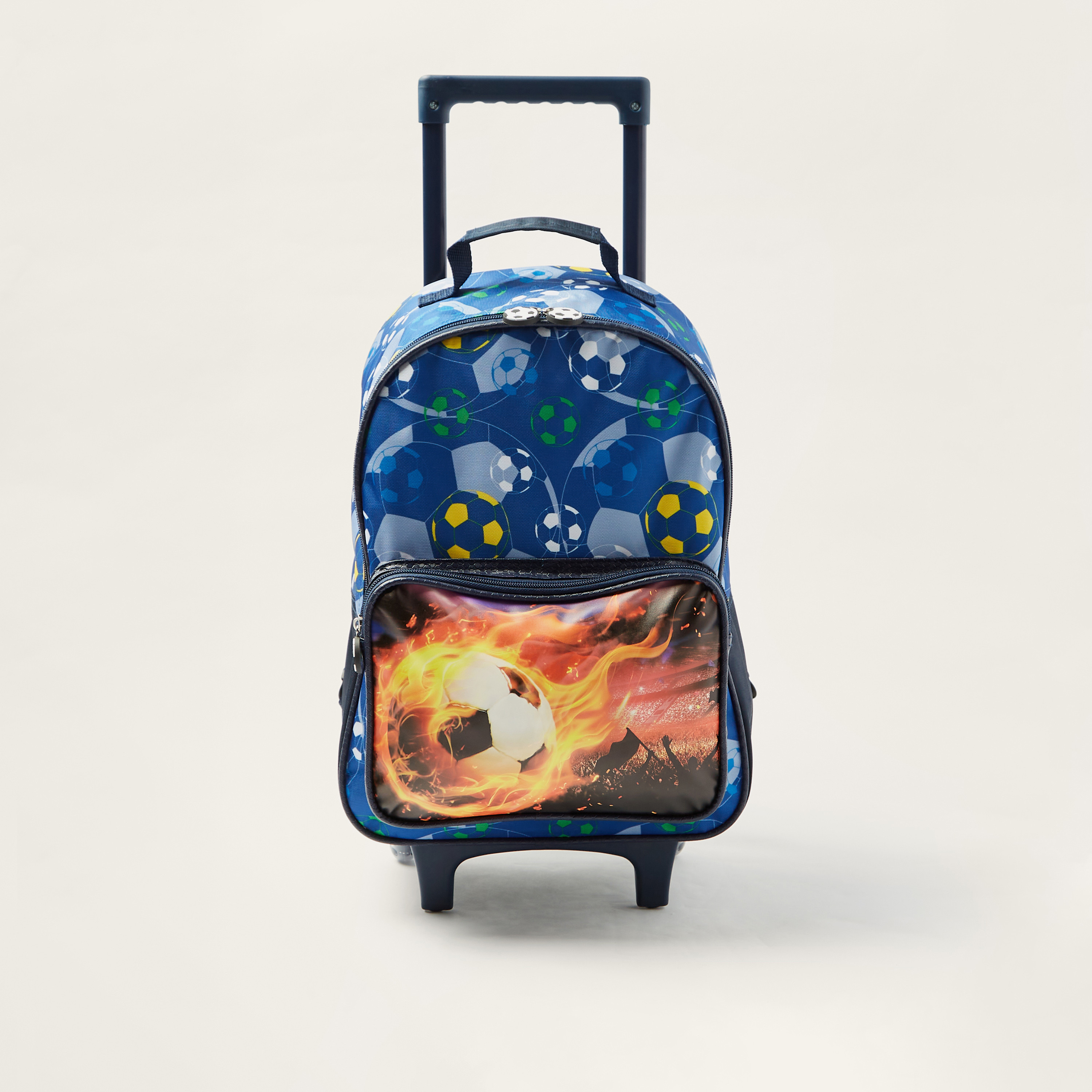 شنطة ظهر 16 بوصة بعجلات وسحاب إغلاق وطبعات من جونيورز-school-bagsandbackpacks-trolleybags-image-1