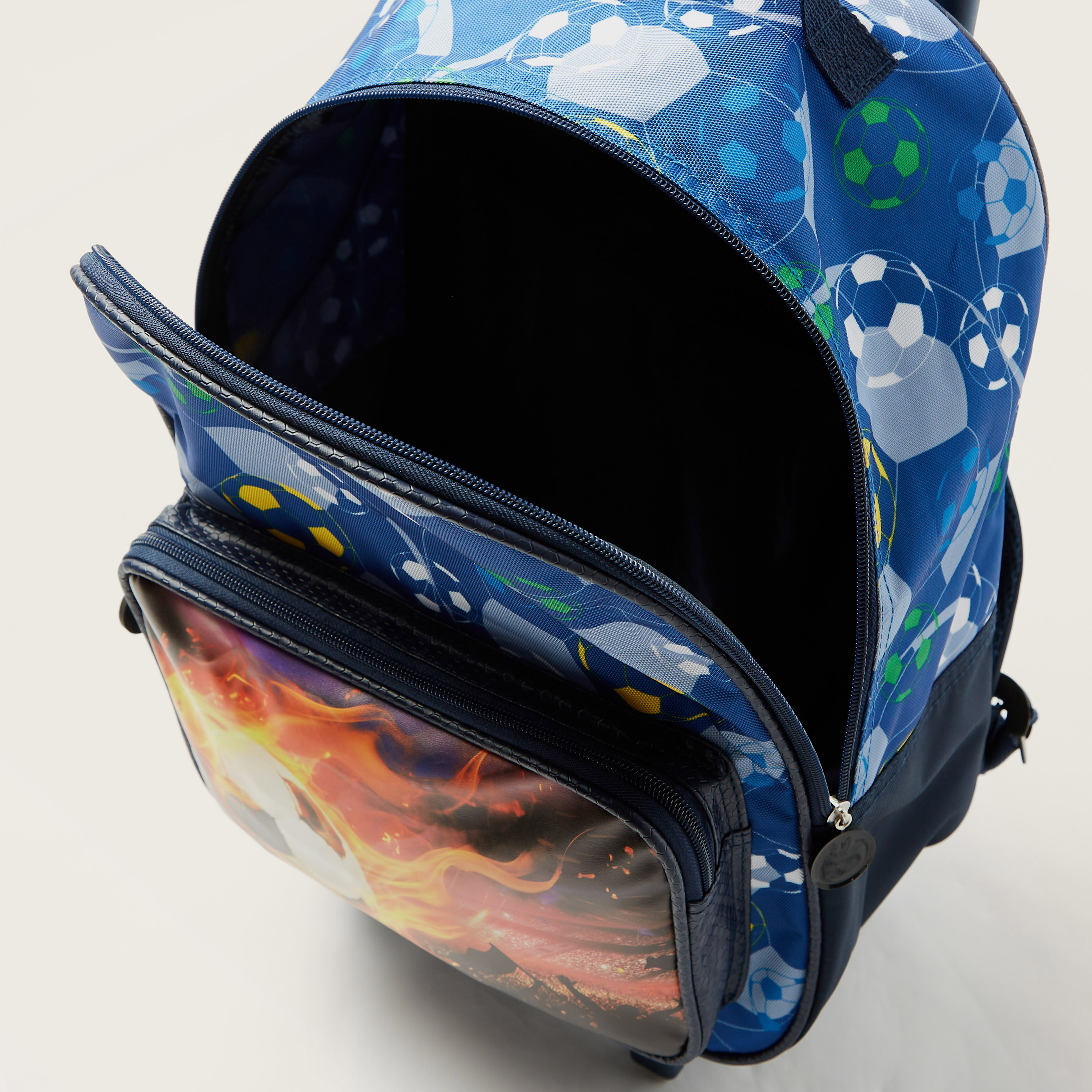 شنطة ظهر 16 بوصة بعجلات وسحاب إغلاق وطبعات من جونيورز-school-bagsandbackpacks-trolleybags-image-6