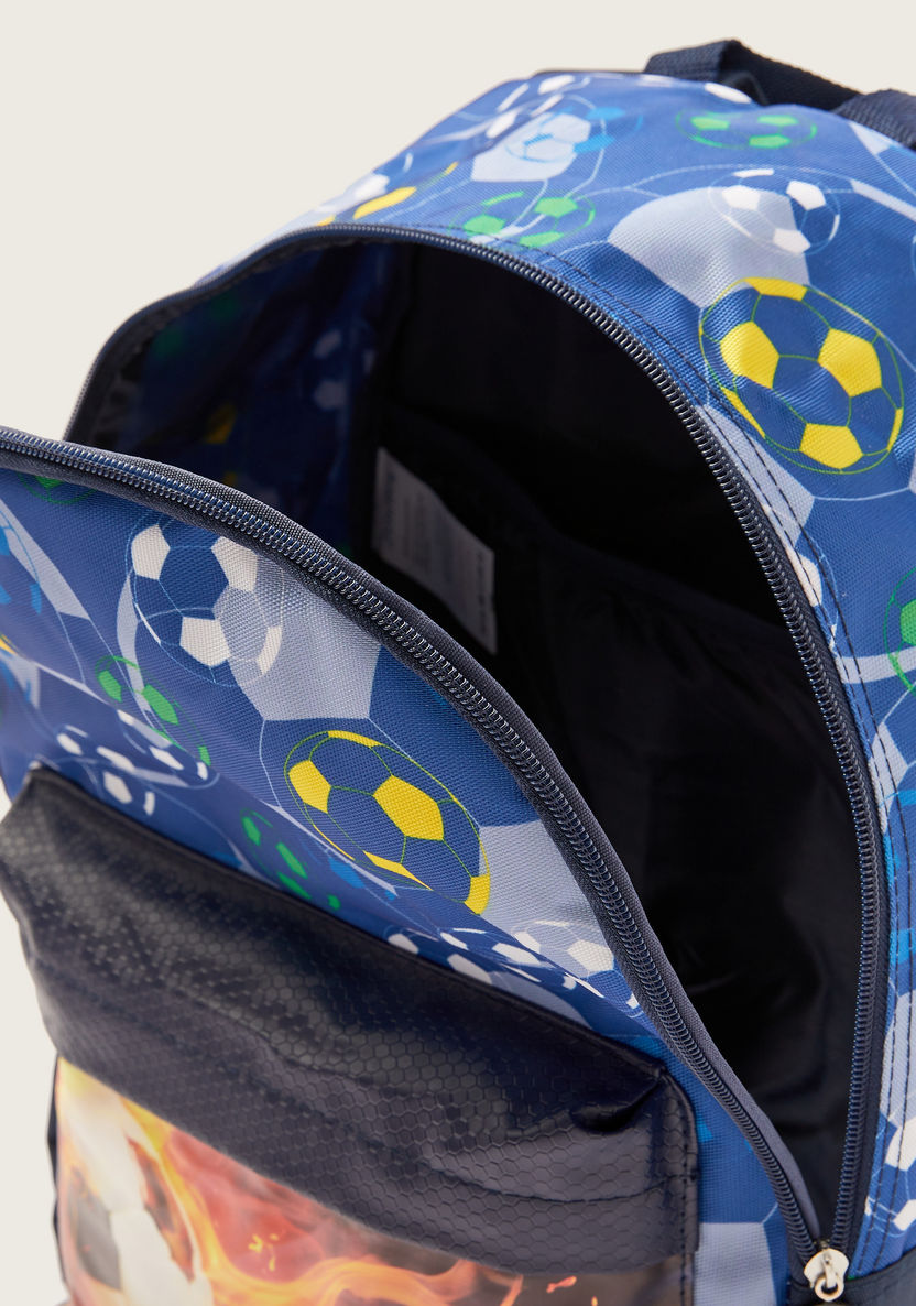 Juniors Printed Backpack with Adjustable Shoulder Straps - 16 inches-Backpacks-image-4