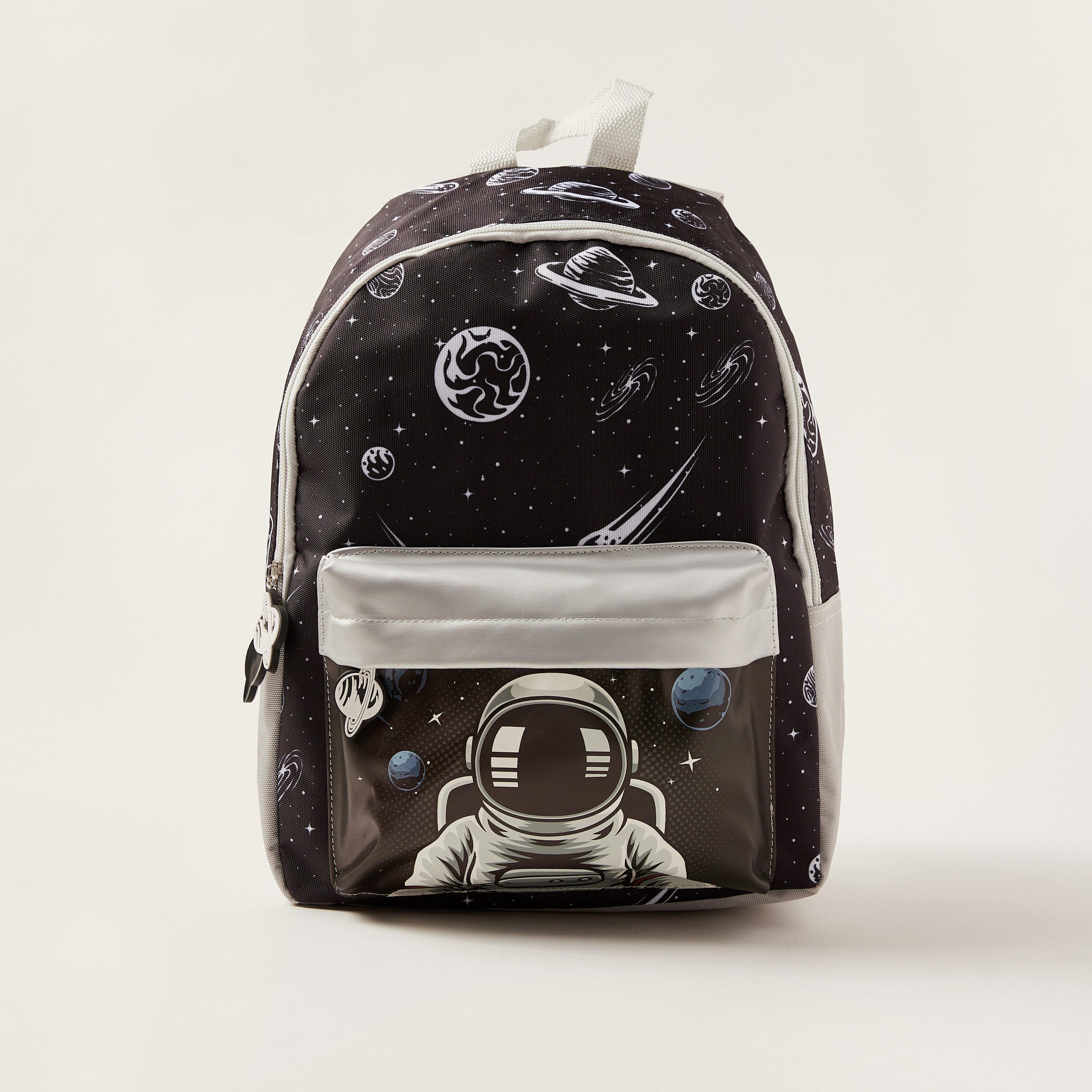Juniors Space Print Backpack with Adjustable Shoulder Straps - 16 inches-school-bagsandbackpacks-backpacks-image-1