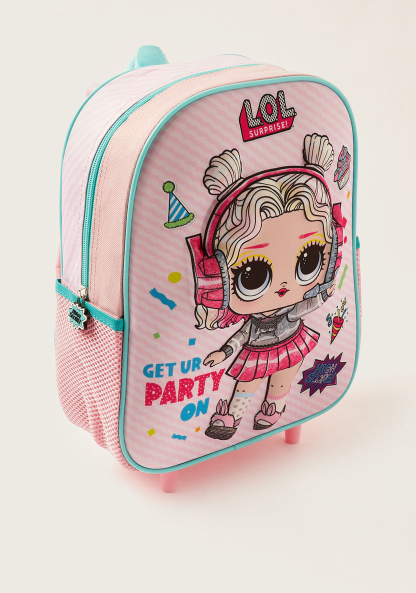 L.O.L. Surprise! 3D Print 3-Piece 12-inch Trolley Backpack Set-School Sets-image-2